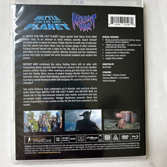 Vinegar Syndrome Battle For The Lost Planet / Mutant War Blu-ray-Slipcover-bonus - Picture 5 of 7